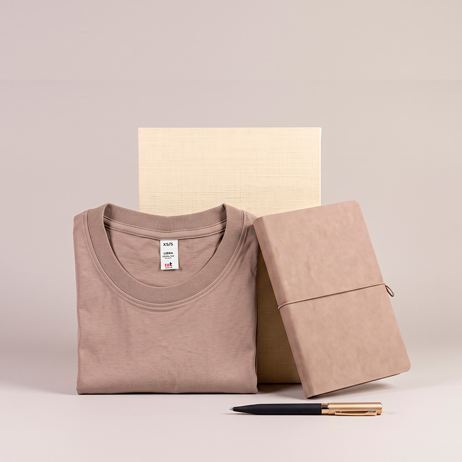 Набор подарочный Welcome Box: футболка LIBRA размер M/L, ежедневник, ручка в коробке — фото 5
