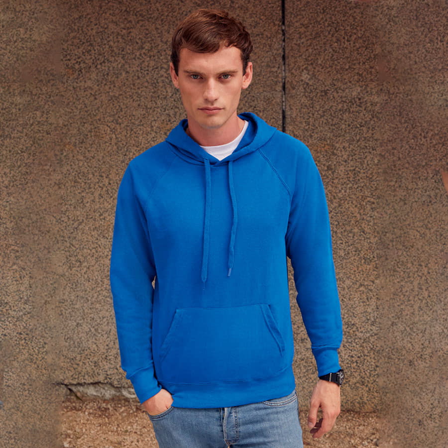 Толстовка без начеса LIGHTWEIGHT HOODED SWEAT 240 — фото 12