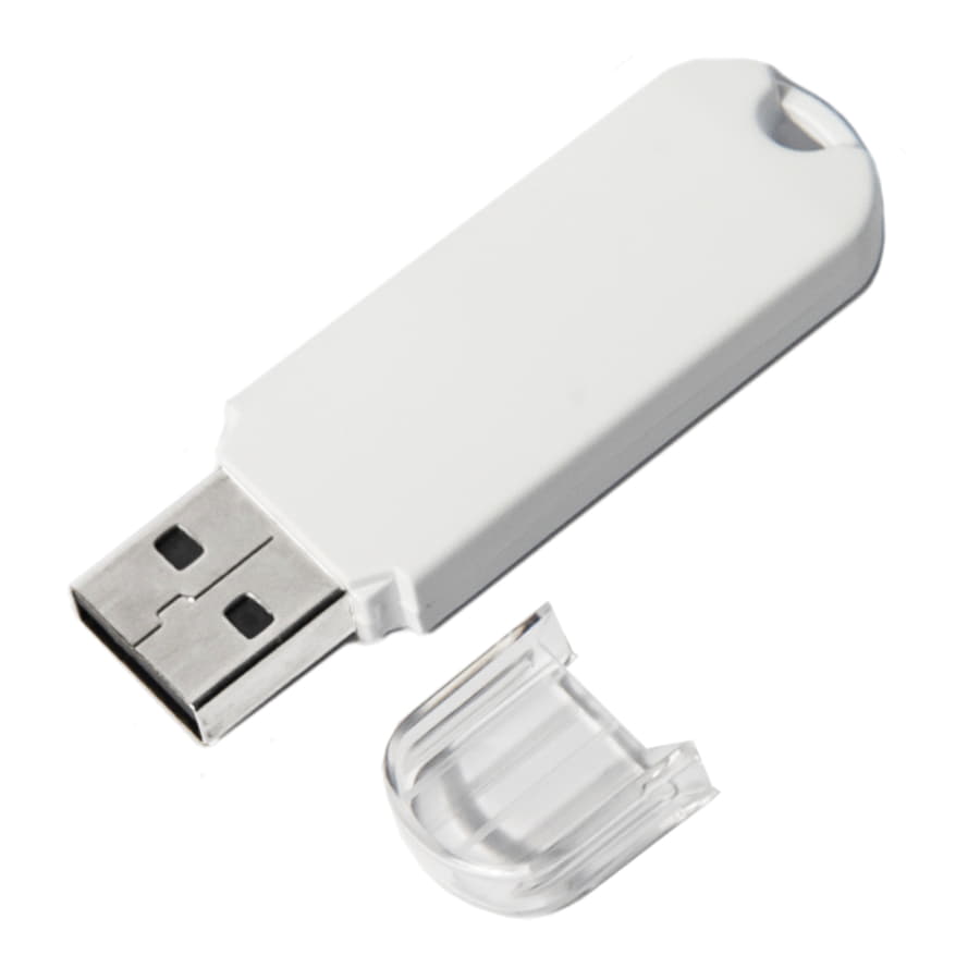 USB flash-карта UNIVERSAL (8Гб), белая, 5,8х1,7х0,6 см, пластик — фото 3