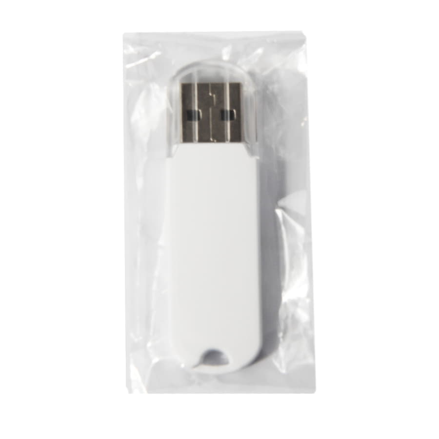 USB flash-карта UNIVERSAL (8Гб), белая, 5,8х1,7х0,6 см, пластик — фото 4