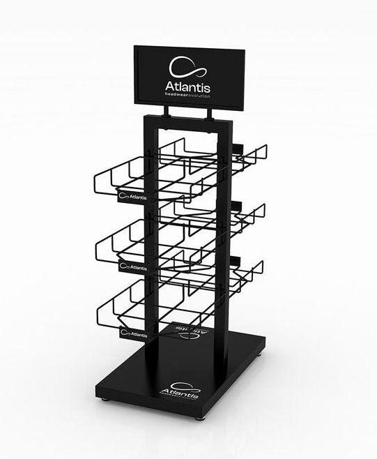 Стойка настольная_ATLANTIS BLACK RETAIL DOUBLE SIDE DISPLAY — фото 1