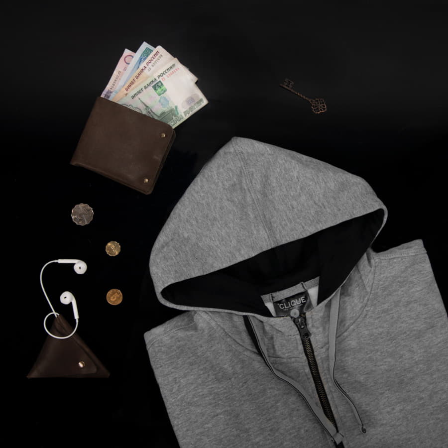 Толстовка женская CLASSIC HOODY FULL ZIP 300 — фото 1