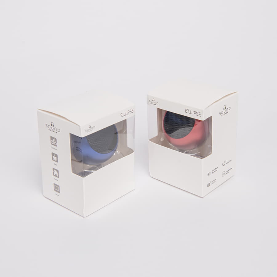 Портативная mini Bluetooth-колонка Sound Burger "Ellipse" серебро — фото 4