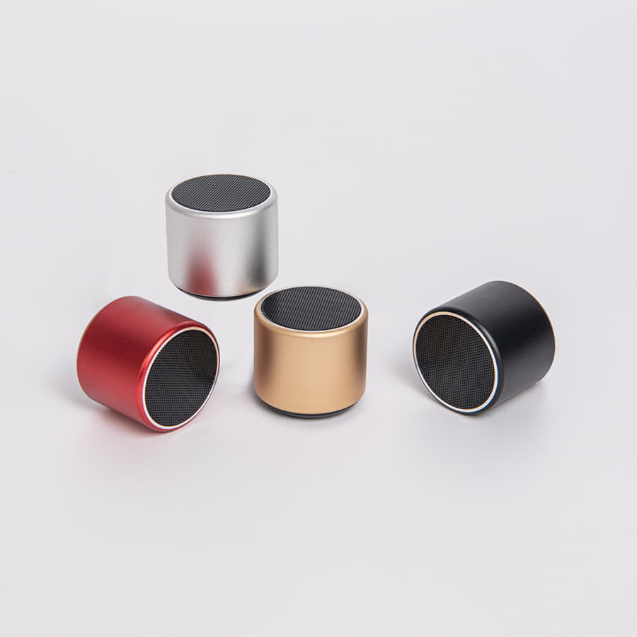 Портативная mini Bluetooth-колонка Sound Burger "Roll" золото — фото 2