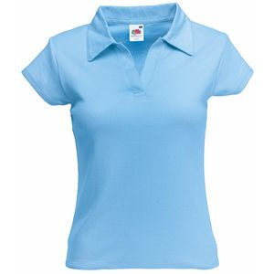 Поло женское "Lady-Fit Rib Polo" — фото 6