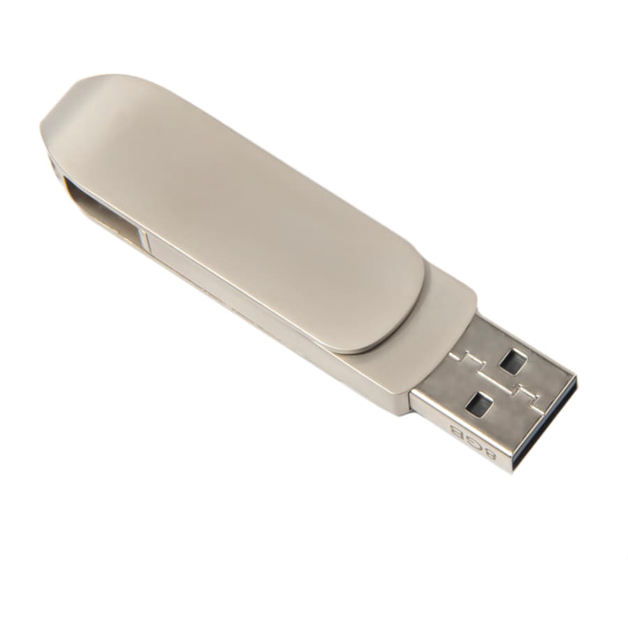 USB flash-карта CIRCLE OTG Type-C (8Гб), серебристая, 6,5х1,5х0,82 см, металл — фото 4