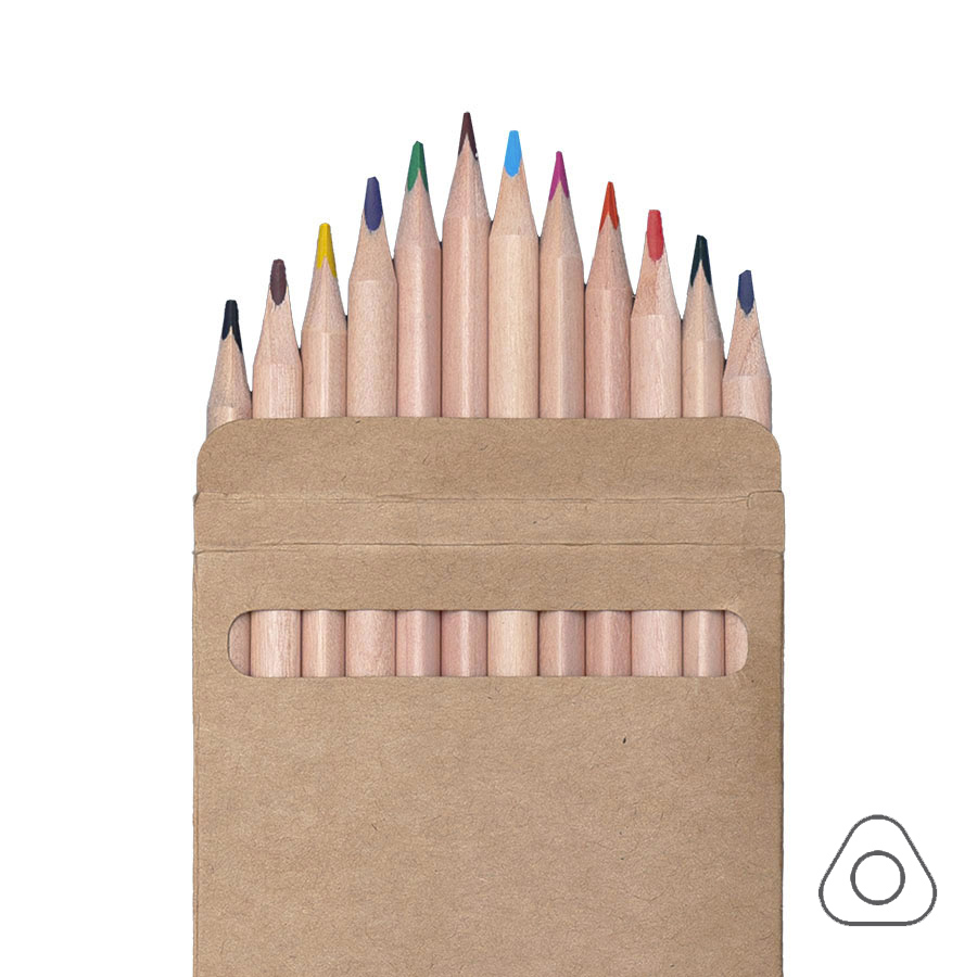 Цветные карандаши KINDERLINE middle,12 цветов