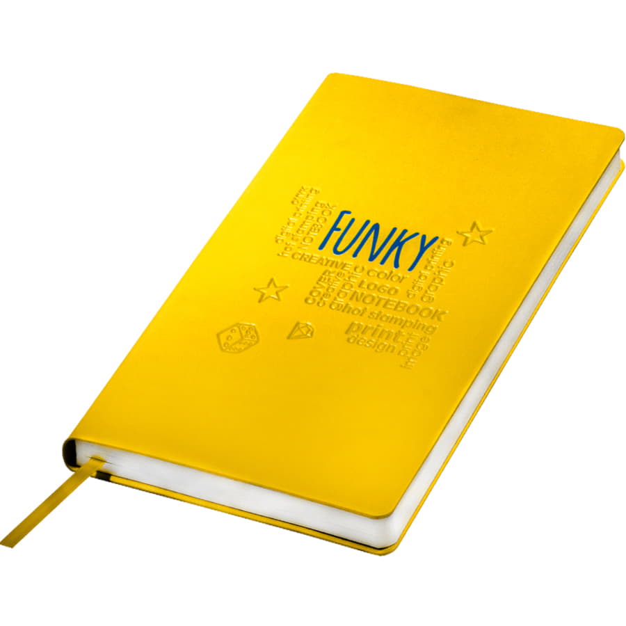 Ежедневник недатированный "FunkyPlan", 130*210 мм, голубой, серый форзац, блок-линейка — фото 10