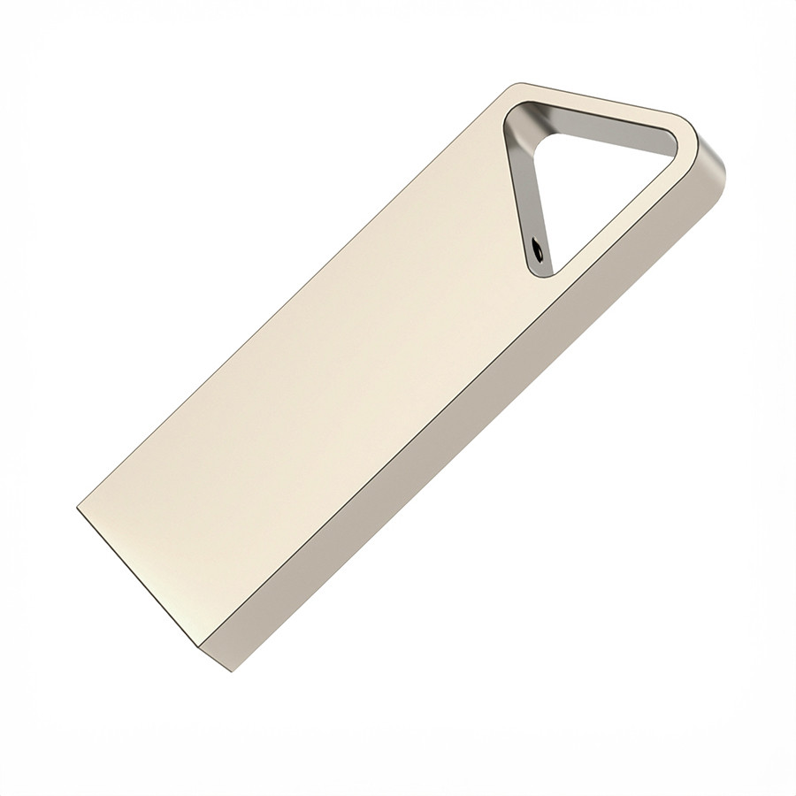 USB flash-карта SPLIT (32Гб), серебристая, 3,6х1,2х0,5 см, металл — фото 1