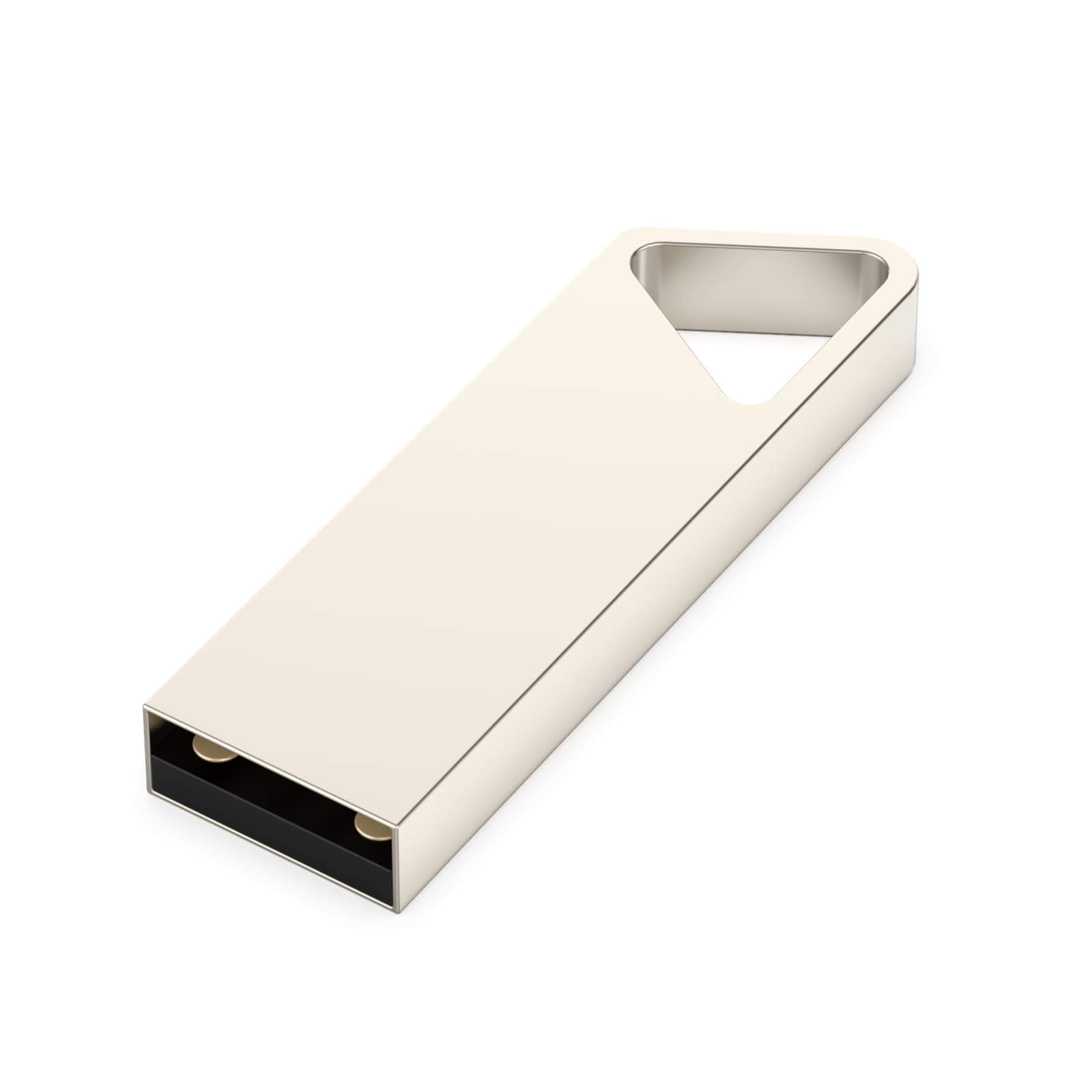 USB flash-карта SPLIT (32Гб), серебристая, 3,6х1,2х0,5 см, металл — фото 2