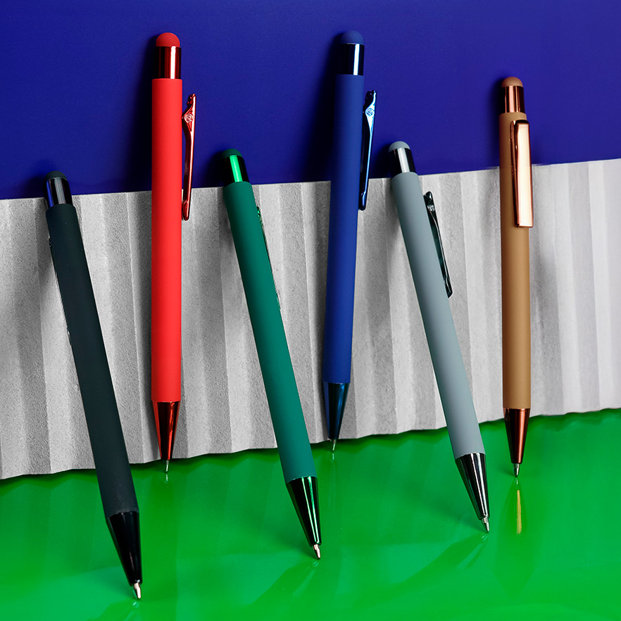 Ручка шариковая FACTOR COLOR со стилусом — фото 2
