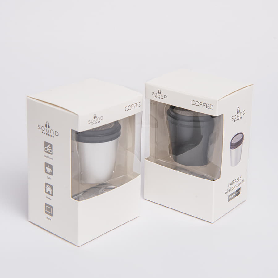 Портативная mini Bluetooth-колонка Sound Burger "Coffee" серебристый — фото 10