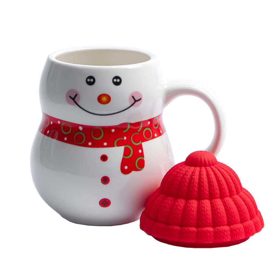 Кружка SNOWMAN с крышкой — фото 3