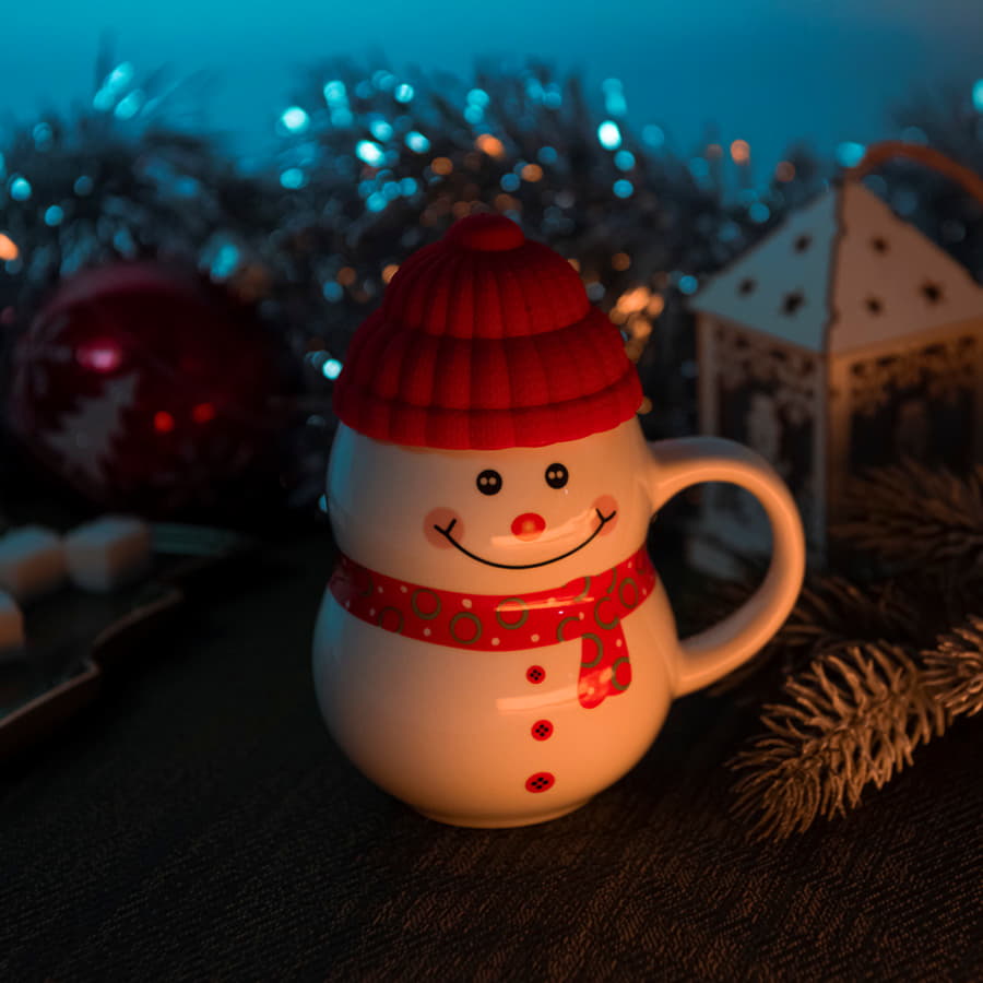 Кружка SNOWMAN с крышкой — фото 4