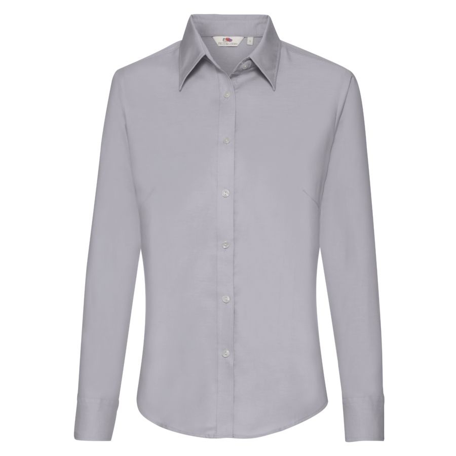 Рубашка женская LONG SLEEVE OXFORD SHIRT LADY-FIT 135 — фото 7