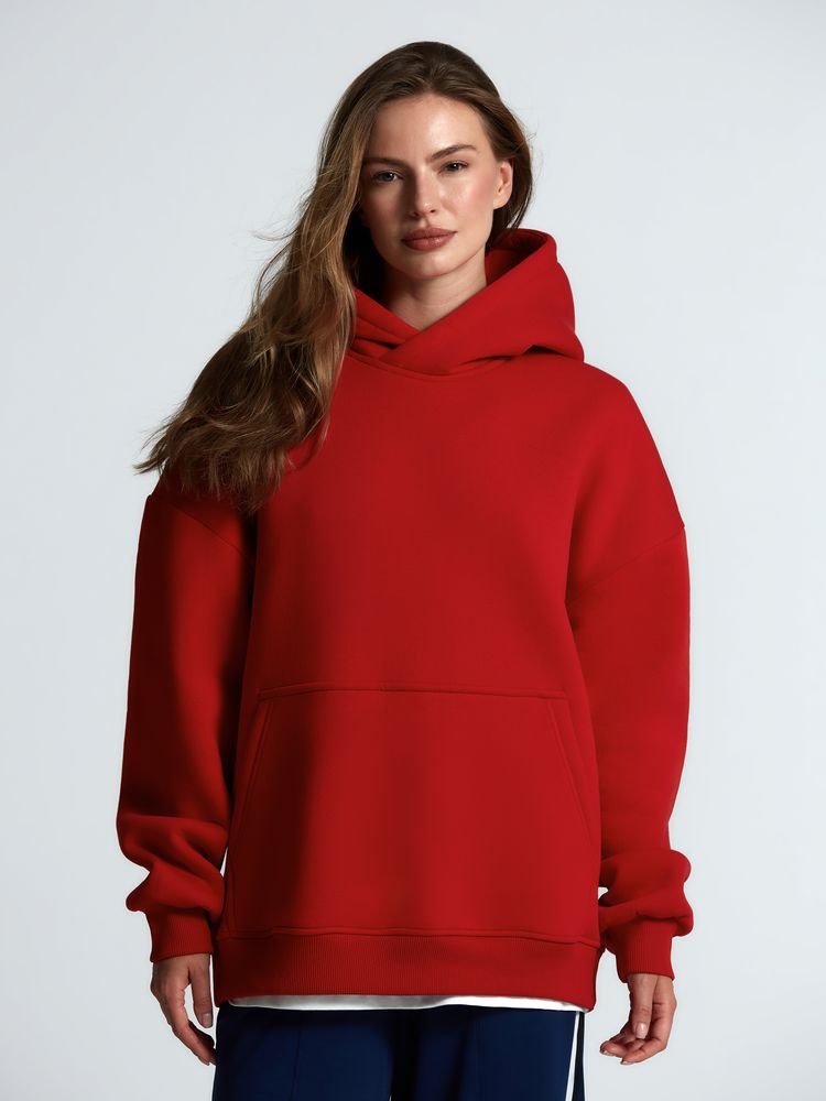 Худи Kulonga Oversize, красное — фото 6