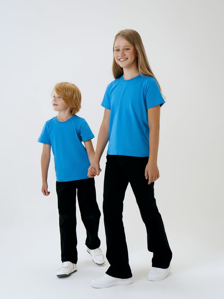 Футболка детская T-Bolka Kids, бирюзовая — фото 4