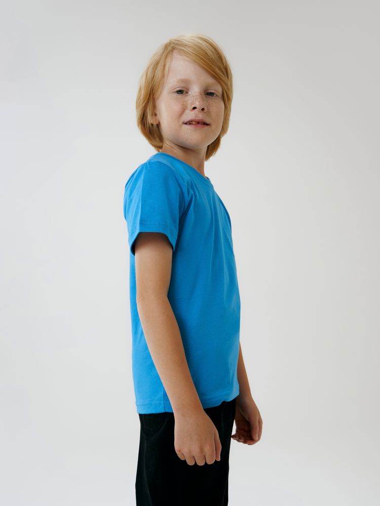 Футболка детская T-Bolka Kids, бирюзовая — фото 5