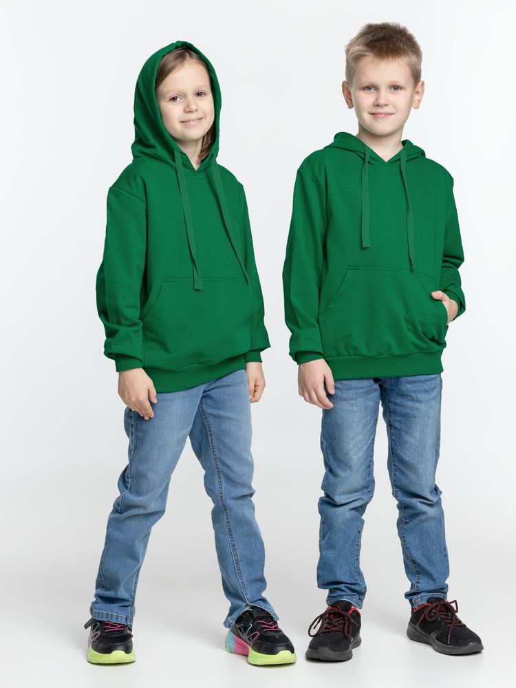 Худи детское Kirenga Kids 2.0, зеленое — фото 7