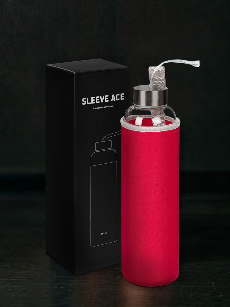 Бутылка для воды Sleeve Ace, красная — фото 9