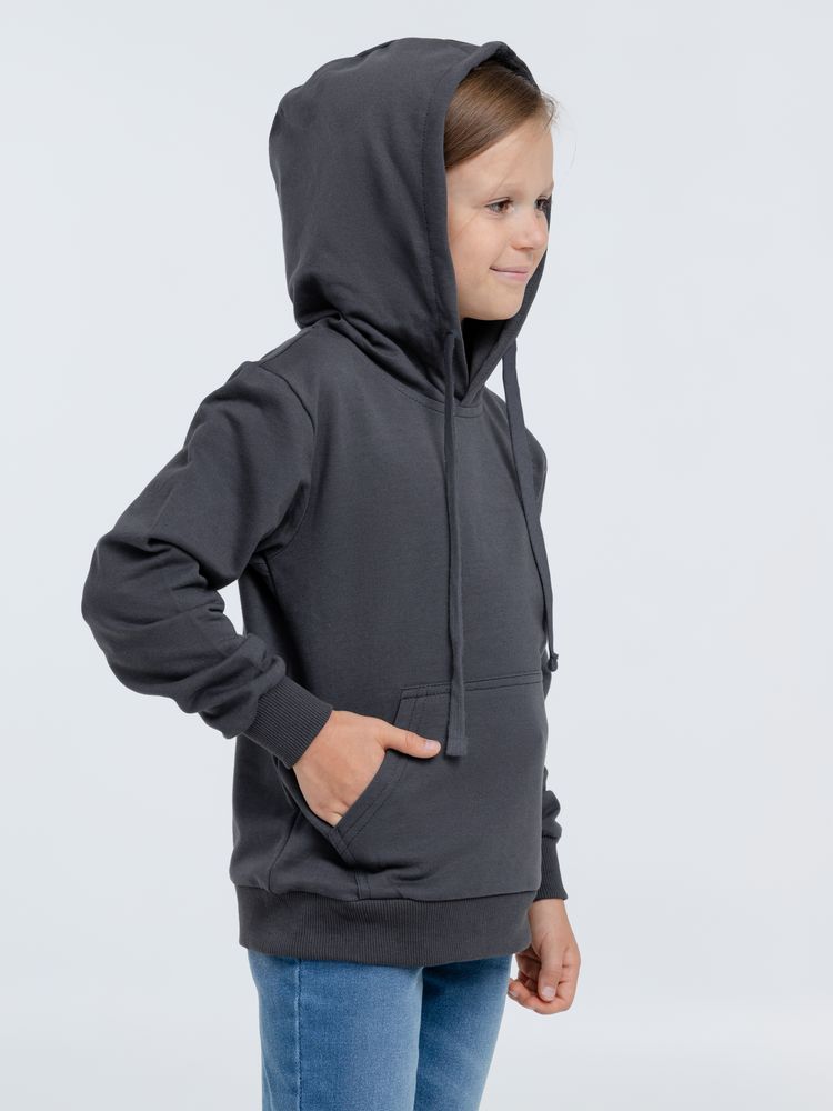 Худи детское Kirenga Kids 2.0, темно-серое (графит) — фото 7
