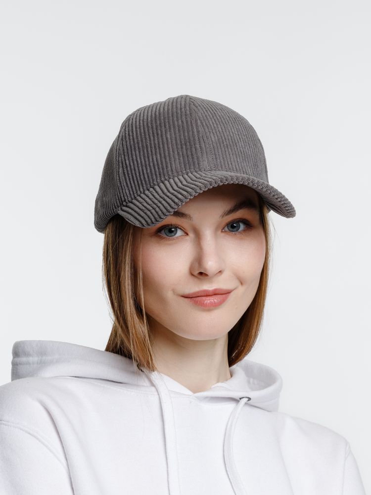 Бейсболка Soft Core, серая — фото 11