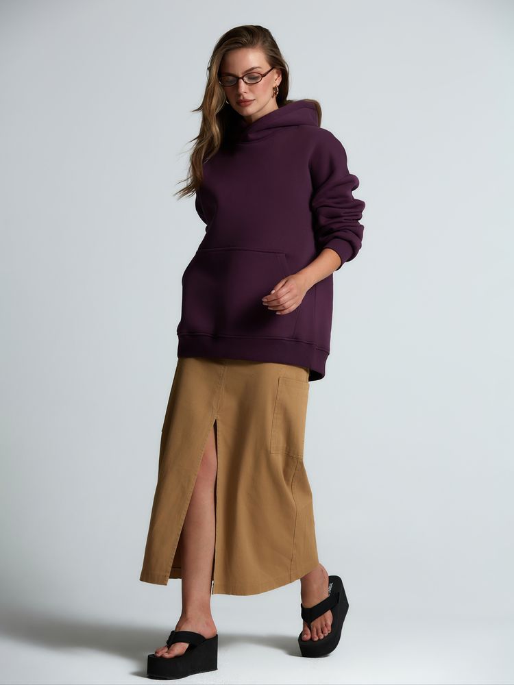 Худи Kulonga Oversize, фиолетовое — фото 6