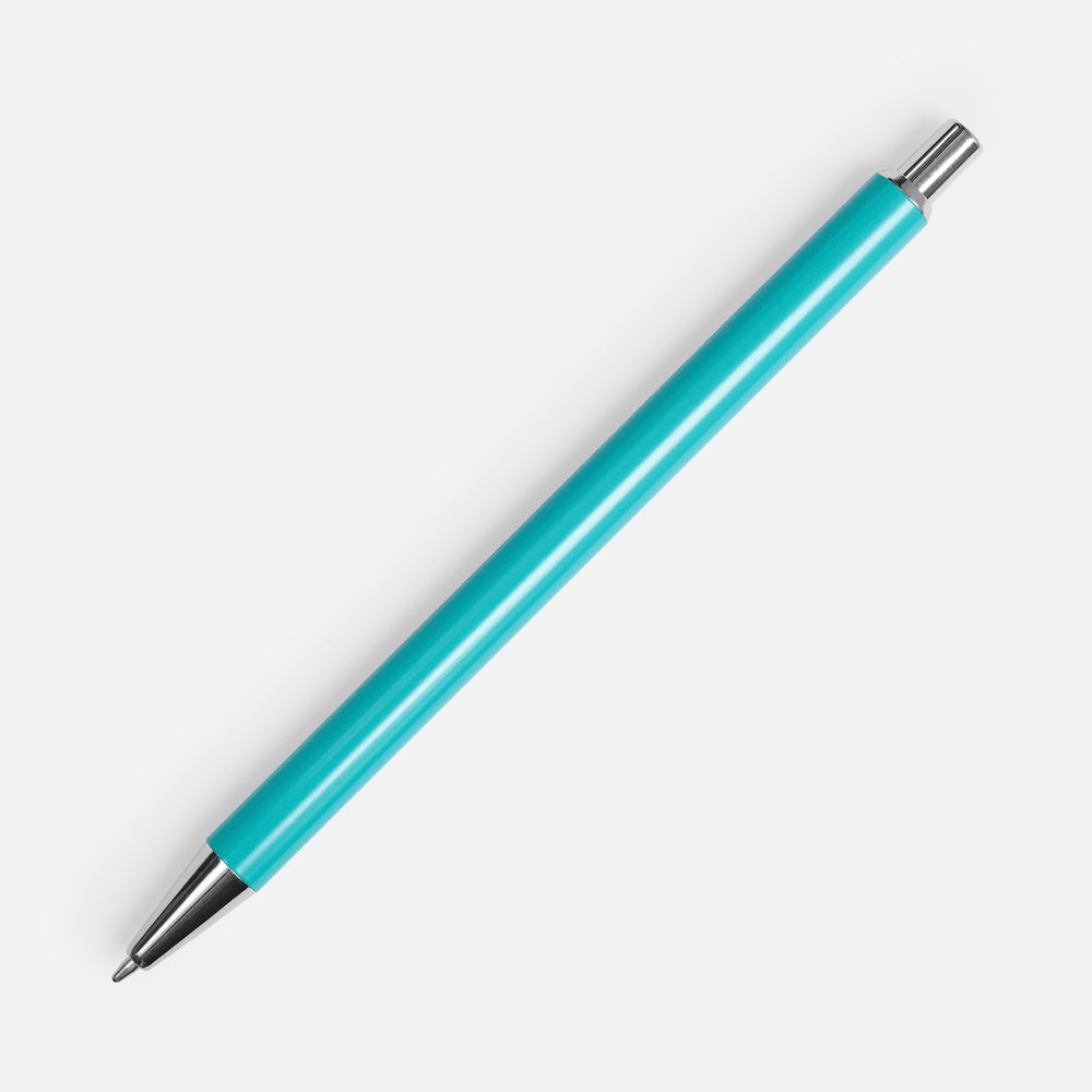 Ручка шариковая Slim Beam, бирюзовая — фото 4