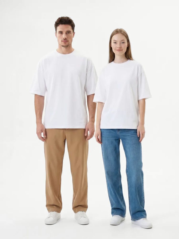 Футболка Oversize Premium 210, белая — фото 3