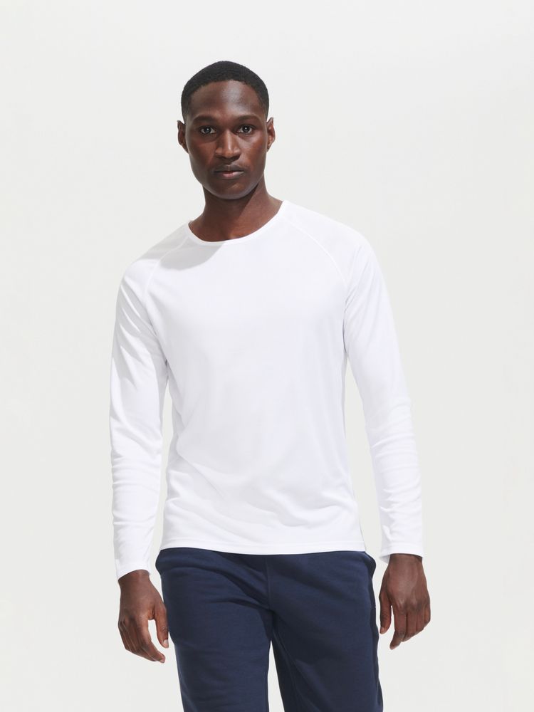 Футболка с длинным рукавом Sporty LSL Men, неоново-зеленая — фото 5