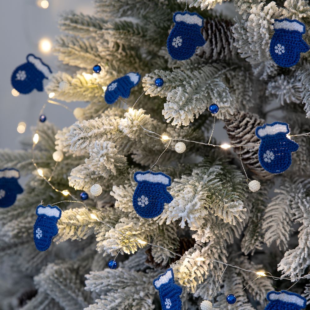 Гирлянда Merry Mittens, синяя — фото 6