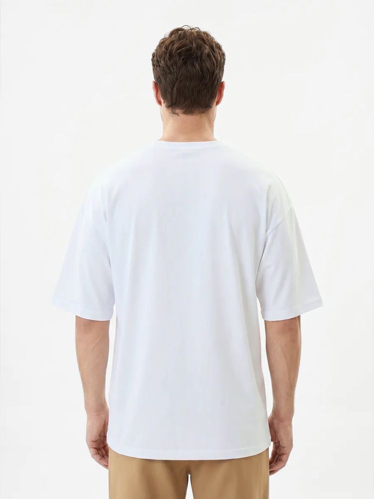 Футболка Oversize Premium 210, белая — фото 5