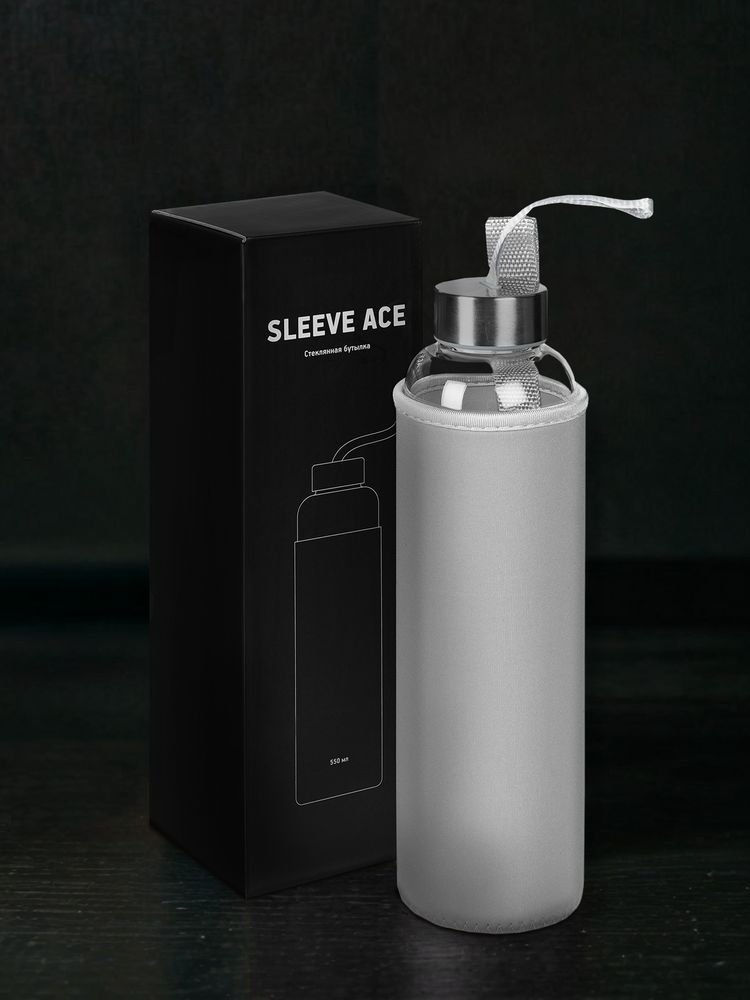 Бутылка для воды Sleeve Ace, серая — фото 9