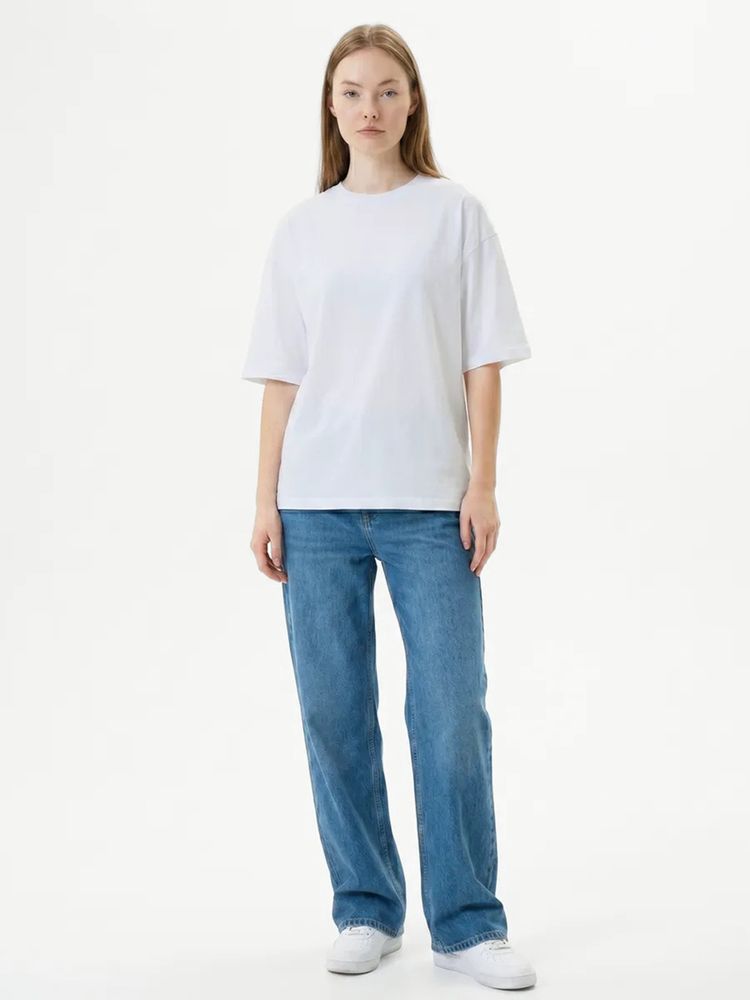 Футболка Oversize Premium 210, белая — фото 7