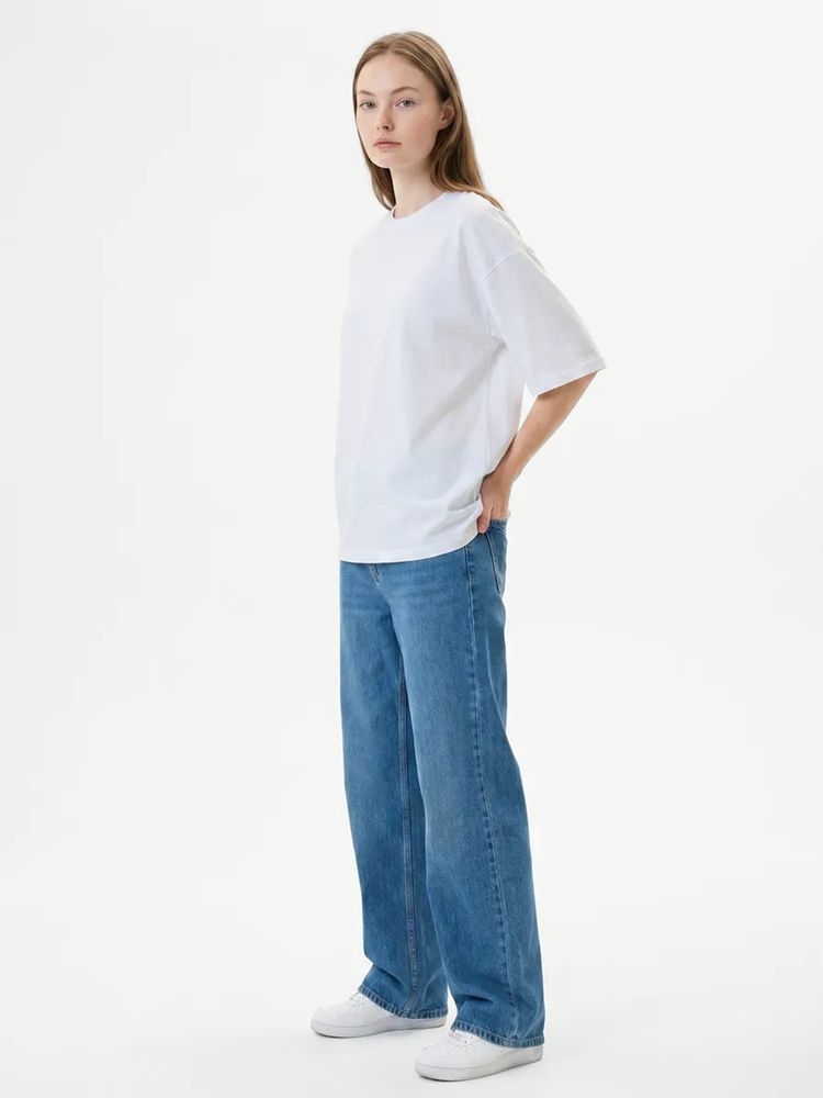Футболка Oversize Premium 210, белая — фото 8