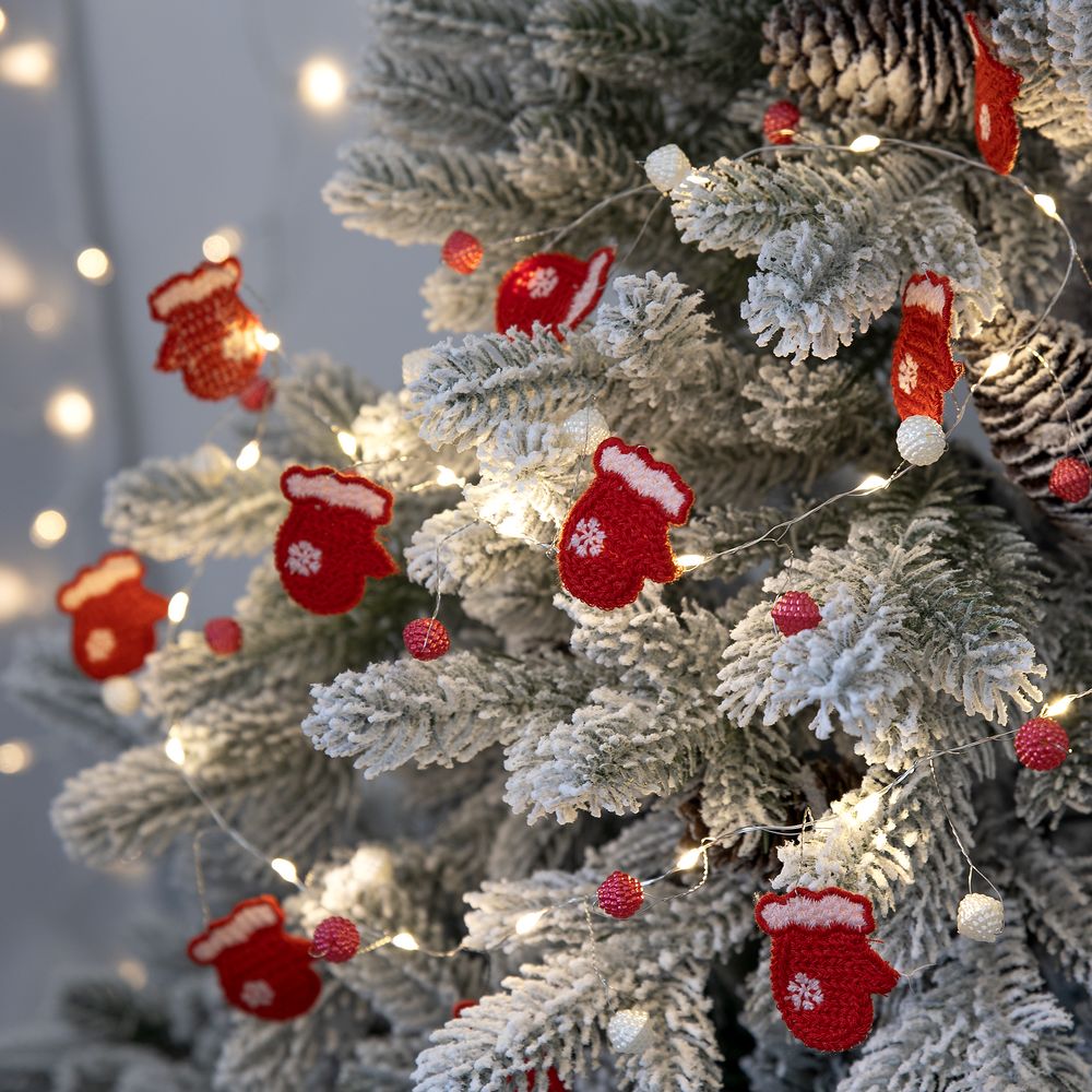 Гирлянда Merry Mittens, красная — фото 6