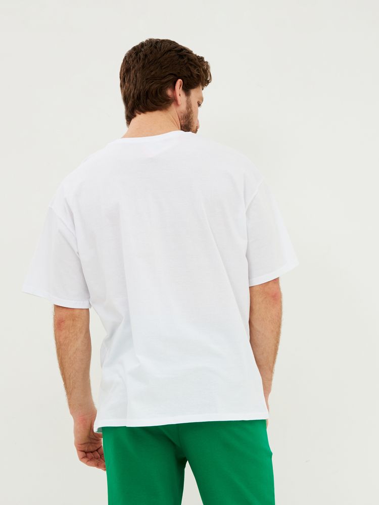 Футболка Oversize Premium, белая — фото 8