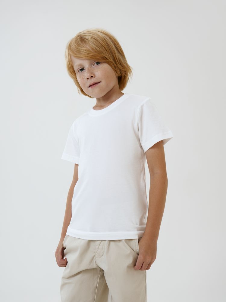 Футболка детская T-Bolka Kids, белая (белоснежная) — фото 7