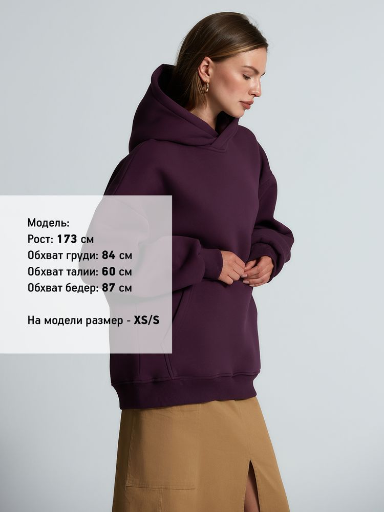 Худи Kulonga Oversize, фиолетовое — фото 7