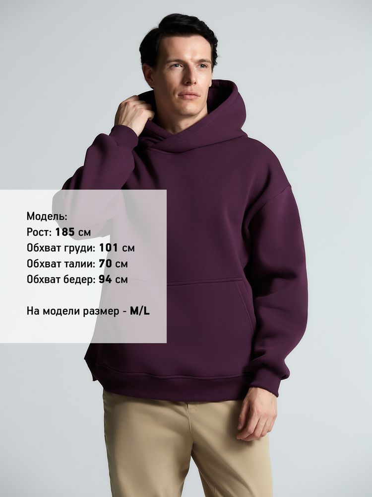 Худи Kulonga Oversize, фиолетовое — фото 8