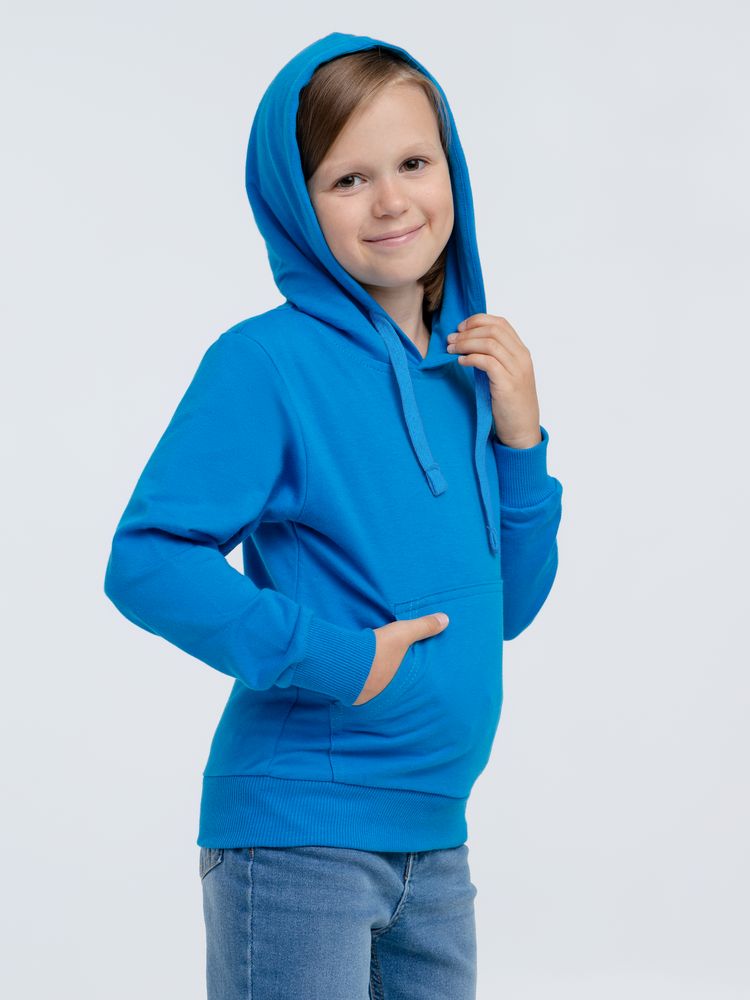 Худи детское Kirenga Kids 2.0, бирюзовое — фото 7