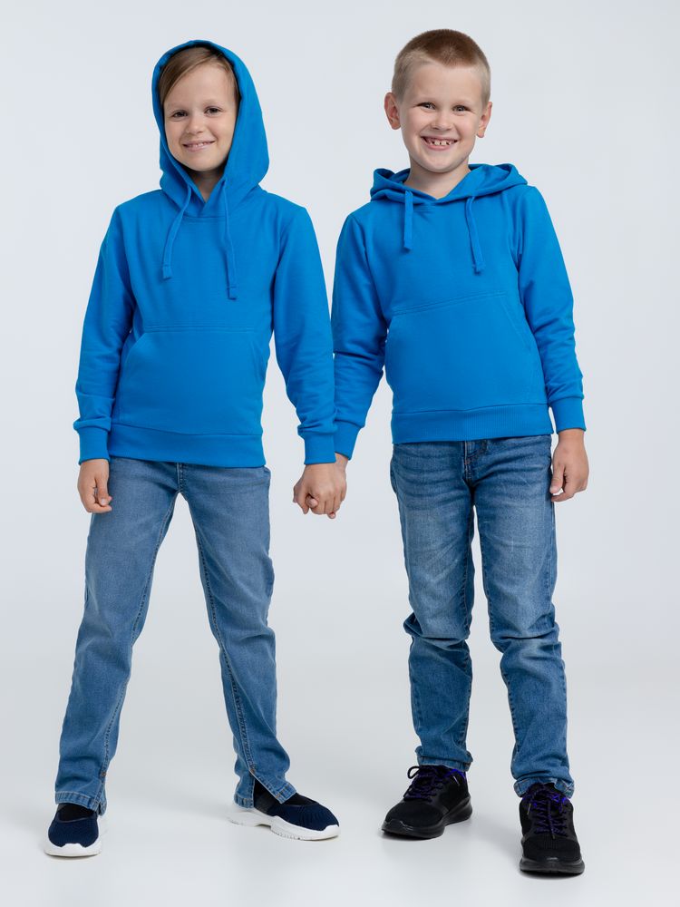 Худи детское Kirenga Kids 2.0, бирюзовое — фото 8