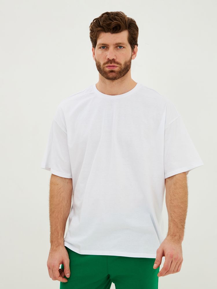 Футболка Oversize Premium, белая — фото 9