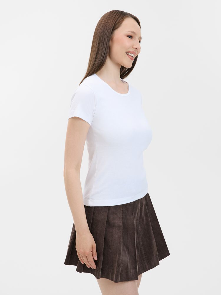 Футболка женская с круглым вырезом Lady 220 белая — фото 6