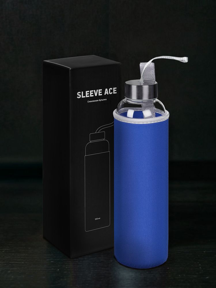 Бутылка для воды Sleeve Ace, синяя — фото 9