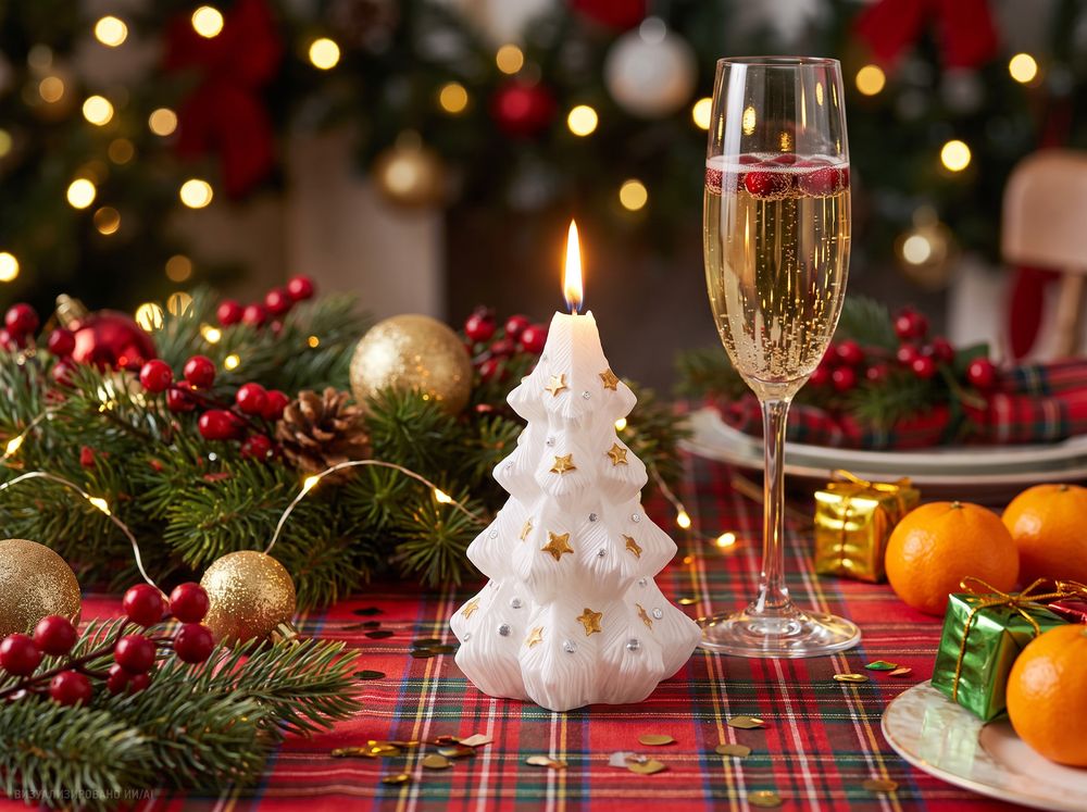 Свеча Christmas Twinkle, елочка — фото 5