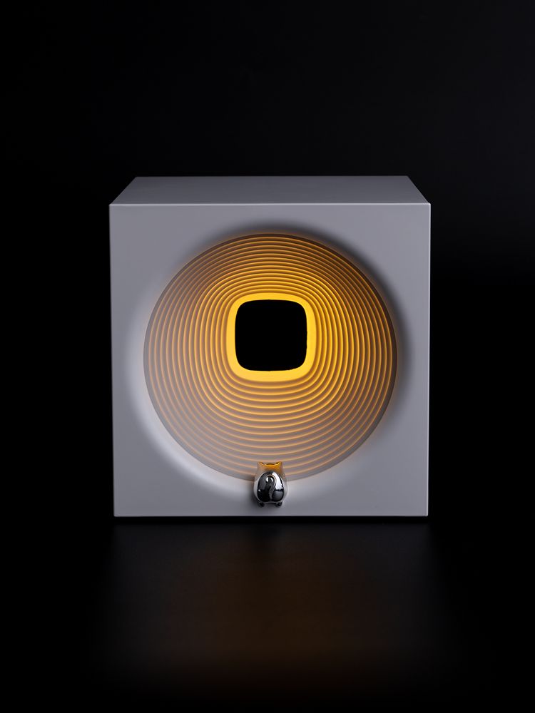 Bluetooth-колонка с подсветкой Volumetric, белая — фото 9