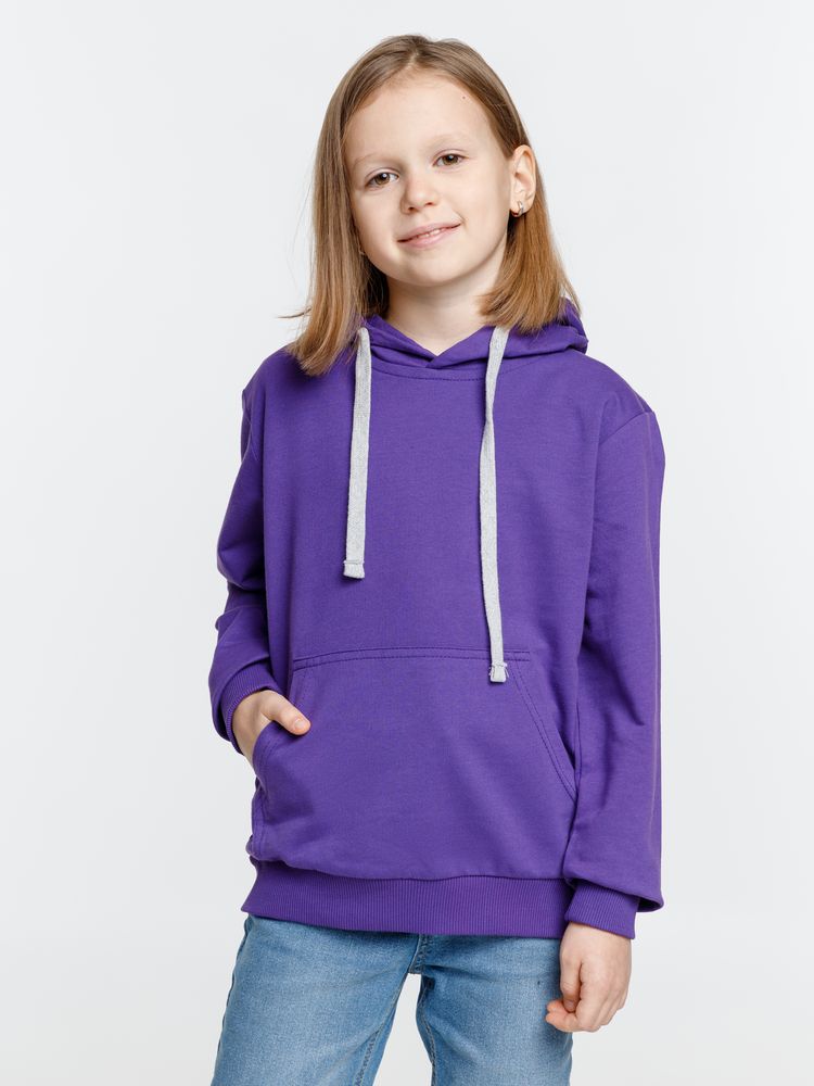 Толстовка с капюшоном детская Kirenga Kids, фиолетовая — фото 4