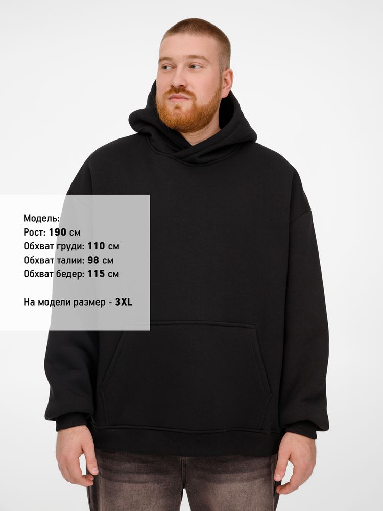 Худи Kulonga Oversize, черное — фото 10