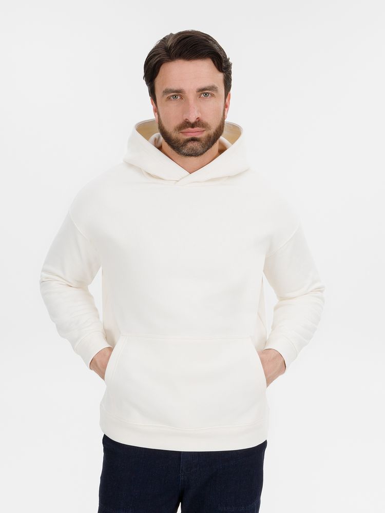 Худи оверсайз унисекс Snuggie, молочно-белое — фото 5